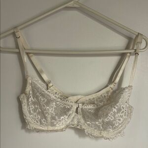 Elegant Lace White Bra
